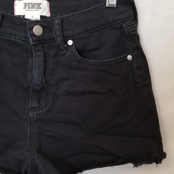 4/$25 Pink Victoria Secret faded/frayed Blk Sz 4 - Picture 2 of 7